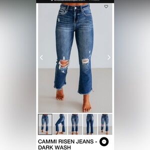 Distressed Blue Jeans